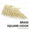 Square Hook Brass