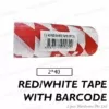 Red & White Tape 2*40 W/Barcode